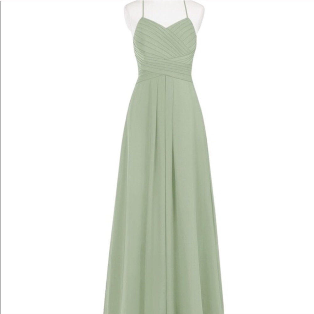 Azazie Dusty Sage Bridesmaid Dress